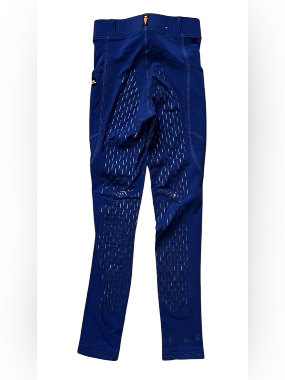 Kerrits Kids Equestrian Breeches sz S Ice Fil Full Seat Tech Tight Blue Riding